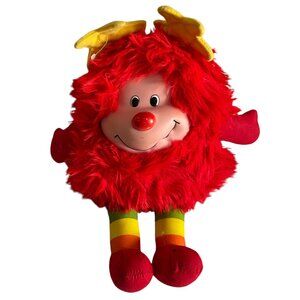 Vtg 1983 Rainbow Brite Red Romeo Sprite Plush Doll Rubber Face Hallmark Mattel